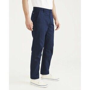 Dockers Men's Navy Quality Comfort Straight Leg 4 Pocket Trouser Khaki Pants 32